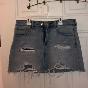 PacSun ripped jean skirt size 27